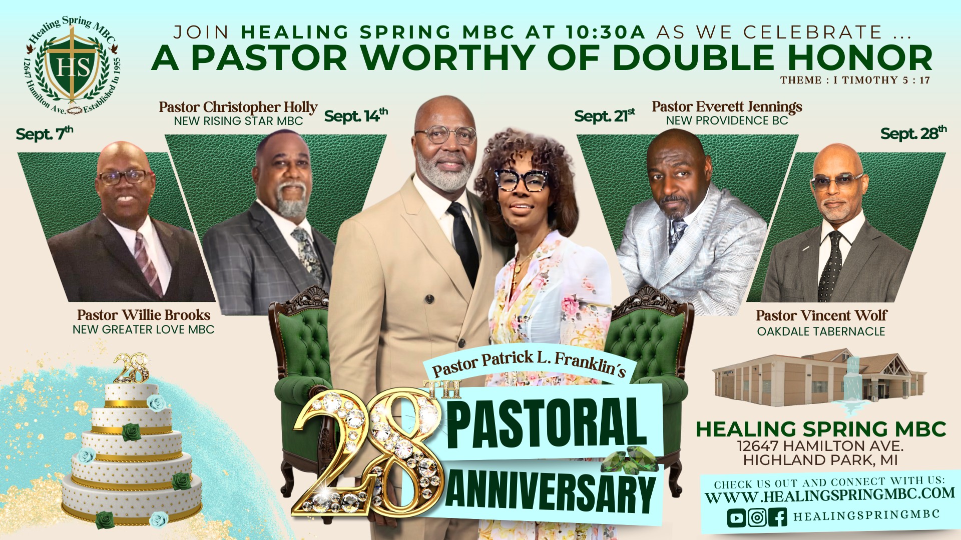 28th Pastoral Anniversary For A Pastor Worthy Of Double Honor